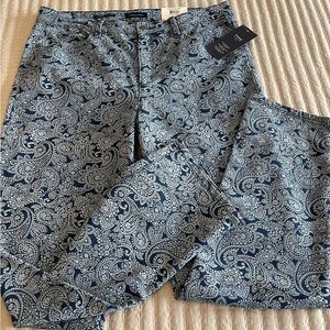 NWT CHARTER CLUB PAISLEY PANTS